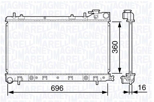 MAGNETI MARELLI Radiators, Motora dzesēšanas sistēma 350213132400